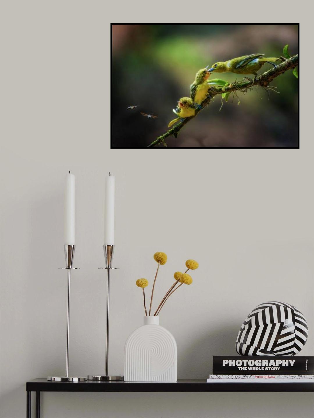 a yellow birds Poster och Canvastavla