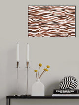 Abstract Pastel Tree Bark Pattern Poster och Canvastavla