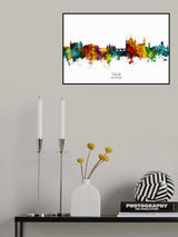 Thun Switzerland Skyline Poster och Canvastavla