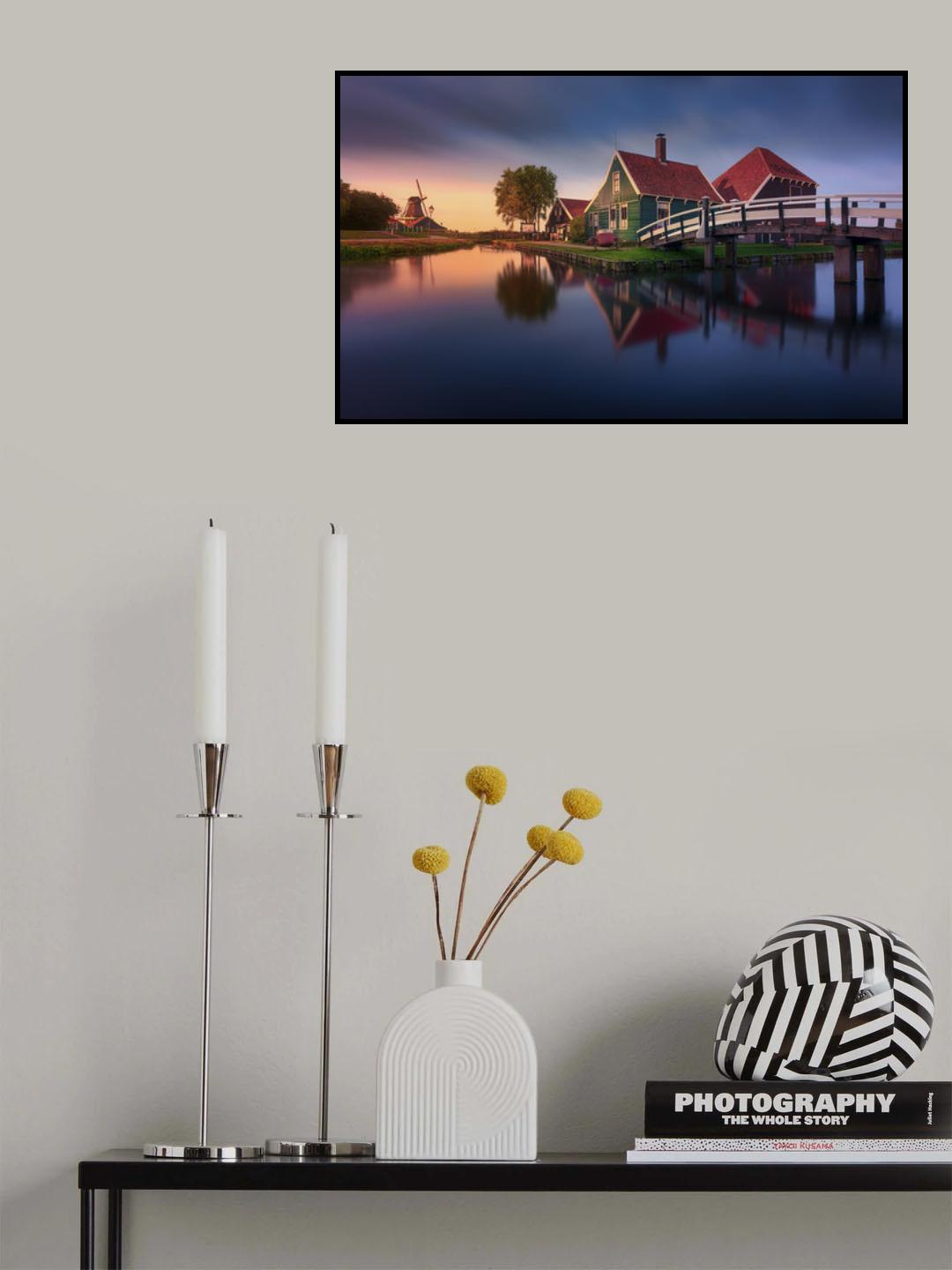 Zaanse Schans Green House Poster och Canvastavla