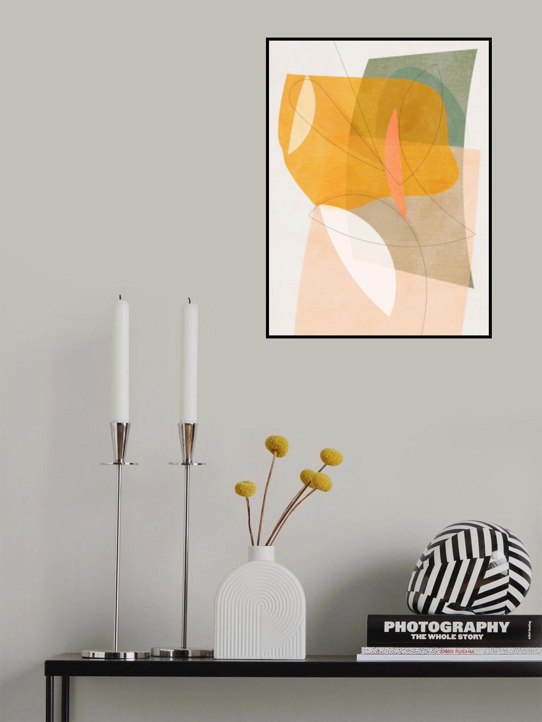 Nature Friendly Terracotta 5 Aquarell Kopie Poster och Canvastavla