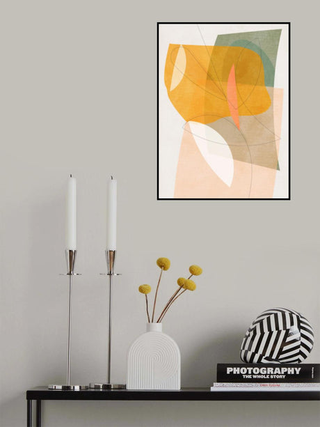 Nature Friendly Terracotta 5 Aquarell Kopie Poster och Canvastavla