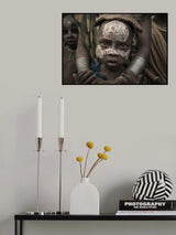 Ethiopian Suri tribes Poster och Canvastavla