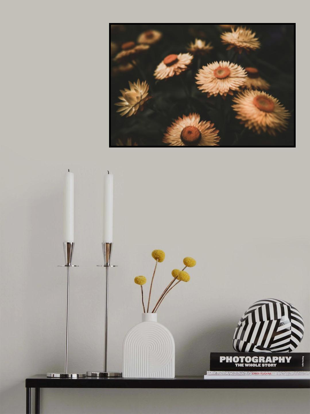 Faded Flowers Poster och Canvastavla