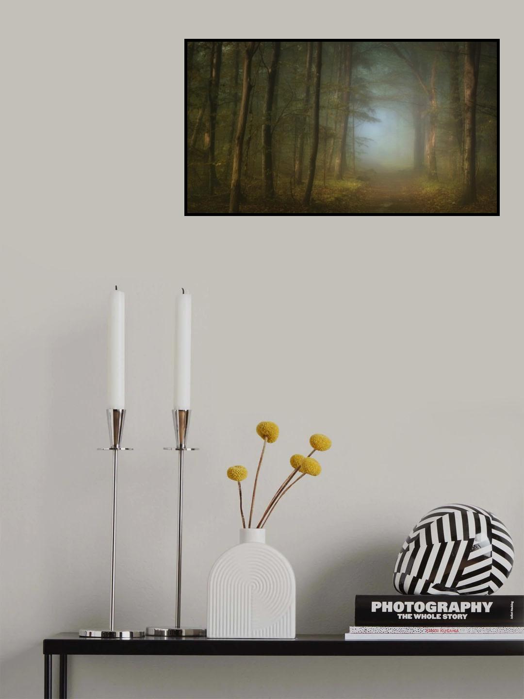 forest pathway Poster och Canvastavla