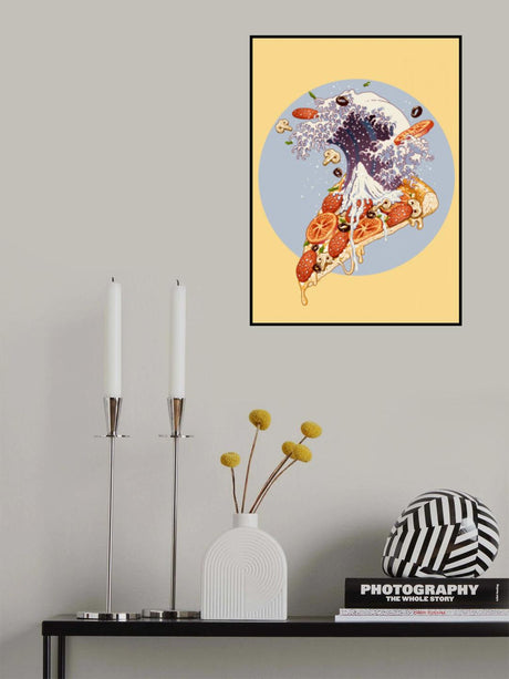 kanagawa pizza Poster och Canvastavla