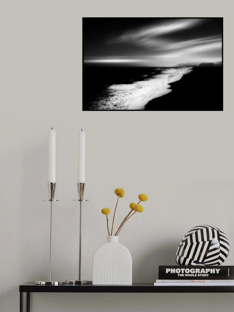 B&amp;W Iceland Poster och Canvastavla