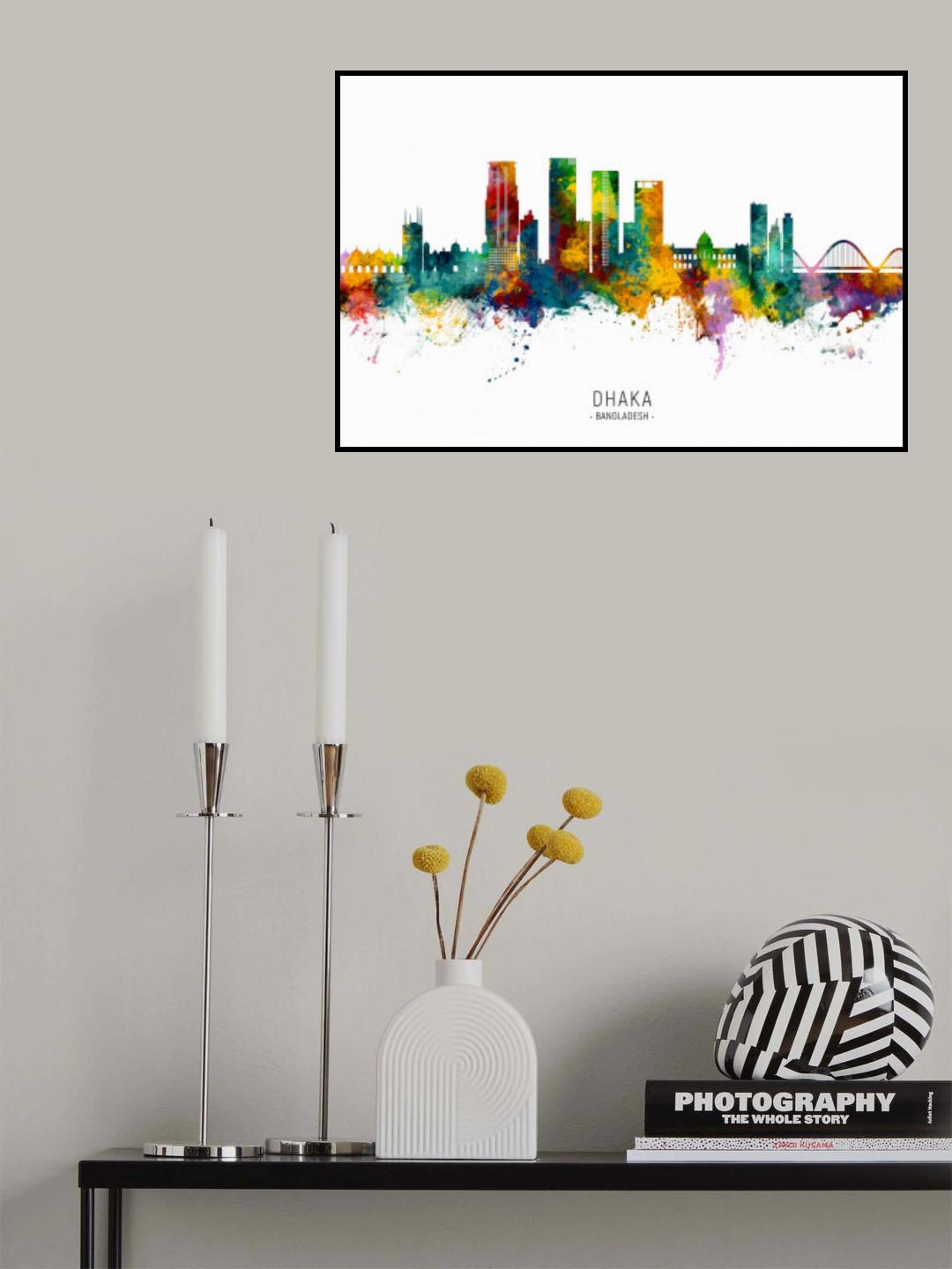 Dhaka Bangladesh Skyline Poster och Canvastavla