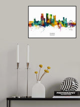 Dhaka Bangladesh Skyline Poster och Canvastavla