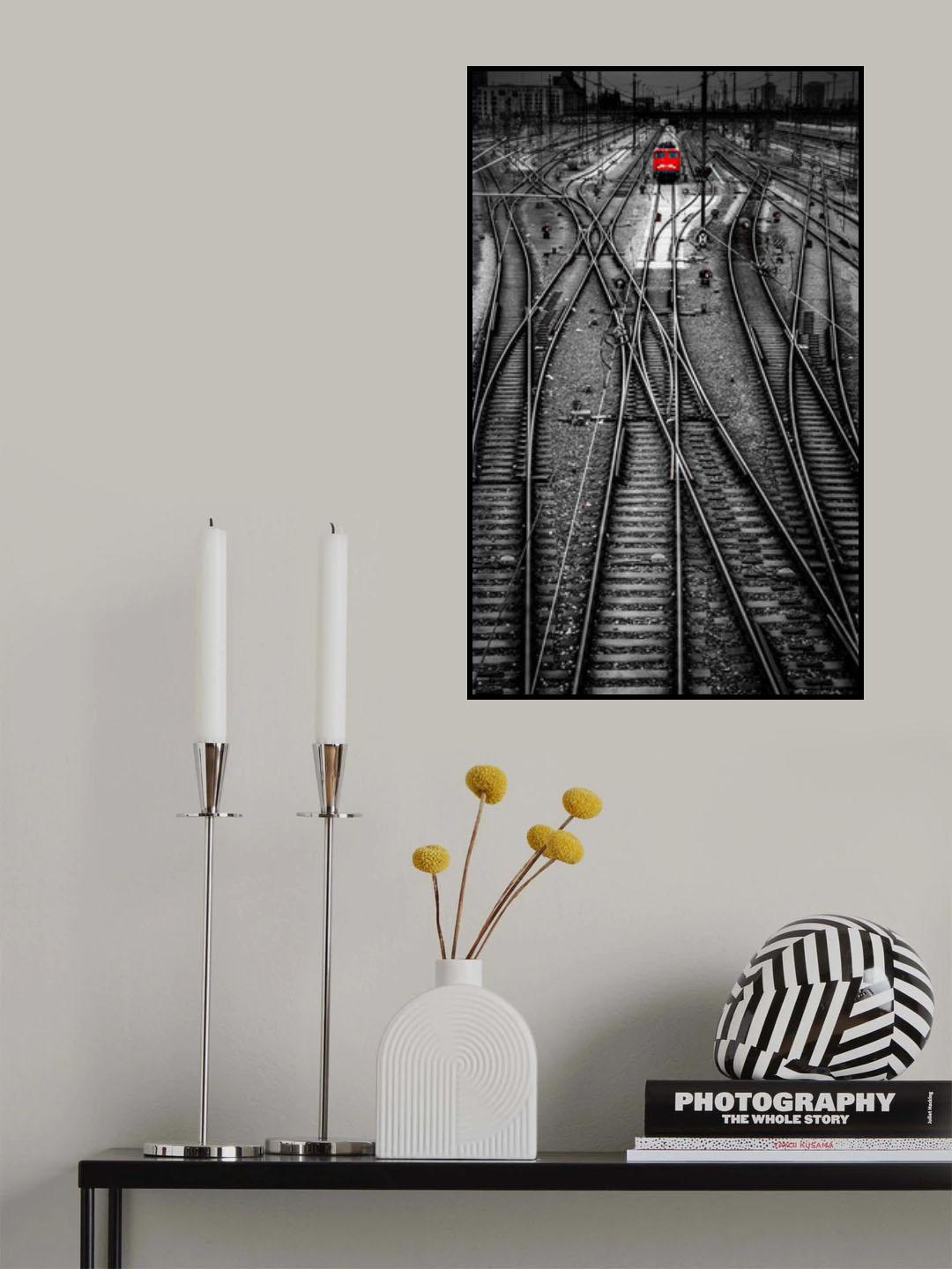 the red train Poster och Canvastavla