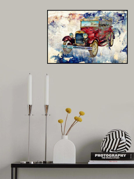 Vintage car 2 Poster och Canvastavla