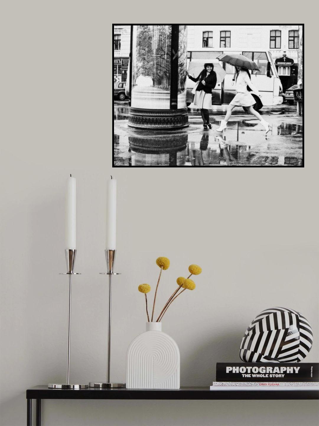 One day in the rain Poster och Canvastavla