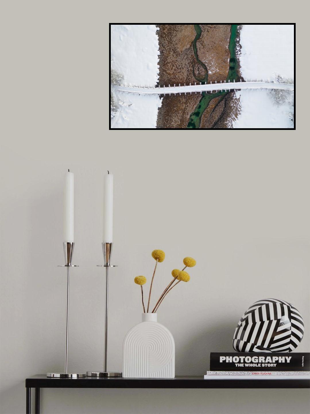 Winter bridge Poster och Canvastavla