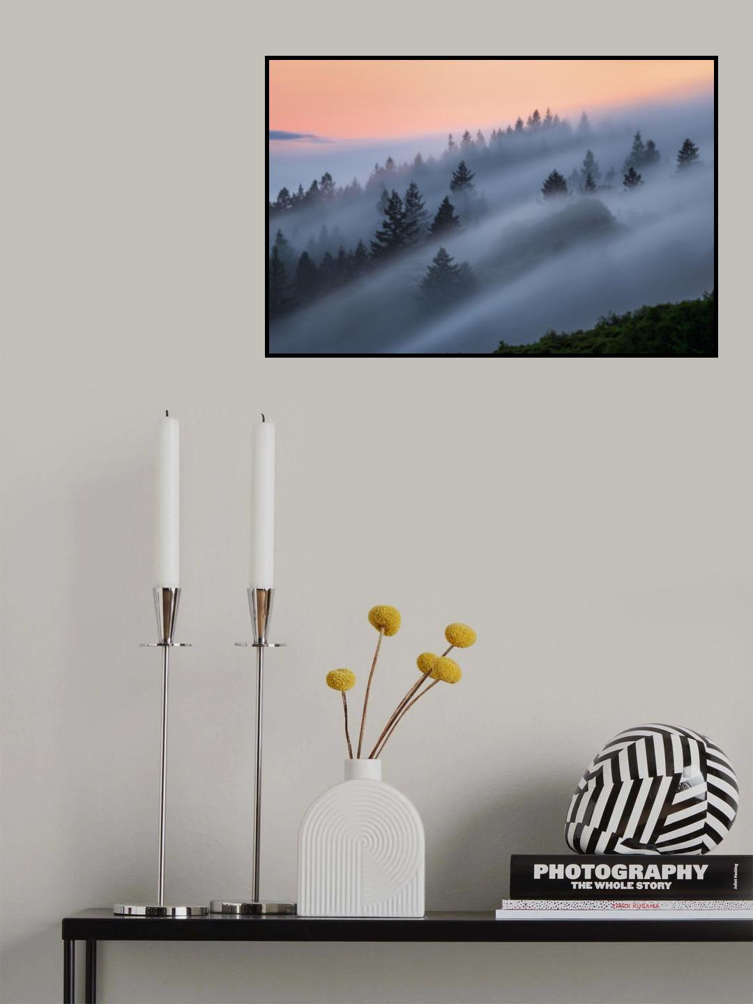 Mist Evening Poster och Canvastavla
