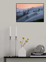 Mist Evening Poster och Canvastavla