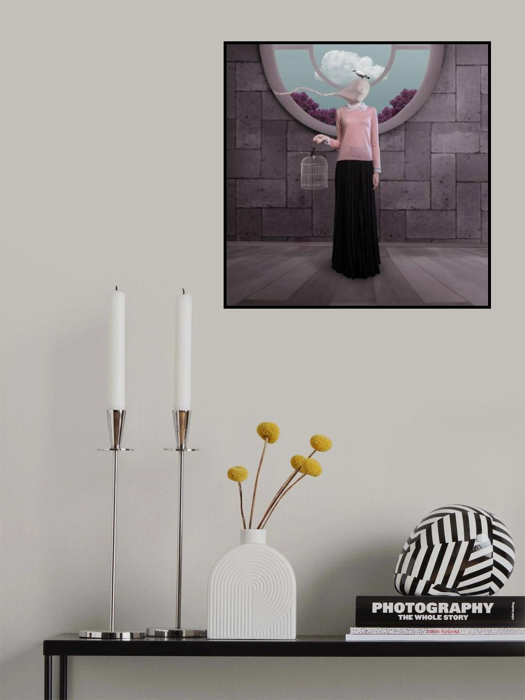 The Bird Flew And Lady Miss Her Already Poster och Canvastavla