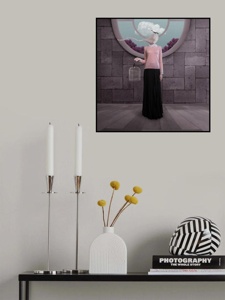 The Bird Flew And Lady Miss Her Already Poster och Canvastavla