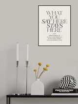 Stays Here No3 Poster och Canvastavla