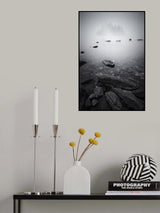 Misty Lake Poster och Canvastavla