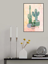 Boho Cactus Trio Poster och Canvastavla