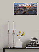 Råbjergmile sun down. Poster och Canvastavla