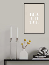 Beautiful Beige Poster och Canvastavla