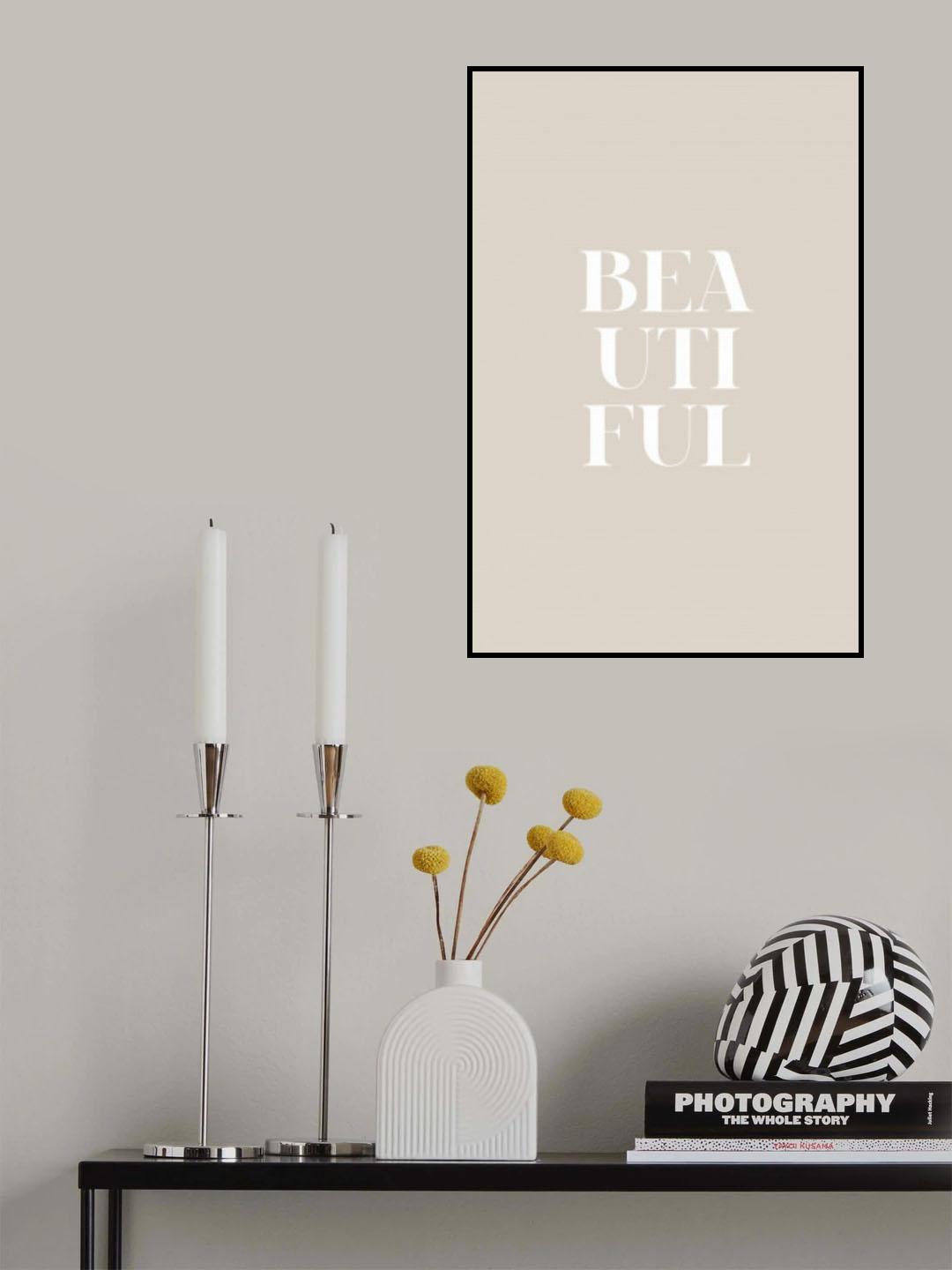 Beautiful Beige Poster och Canvastavla