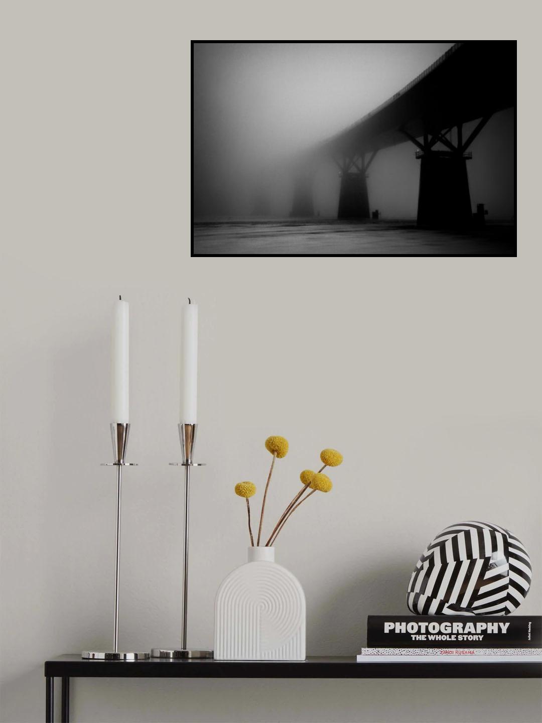 The Sundsvall bridge 2109 m, Dubblekrum Poster och Canvastavla