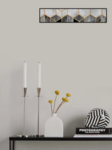 Charcoal Hexagons Poster och Canvastavla