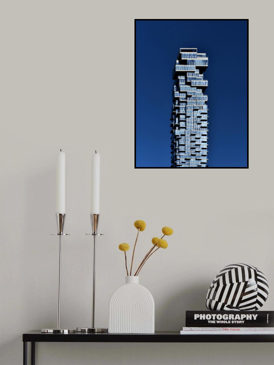 Blue on Blue - Manhattan New York Poster och Canvastavla
