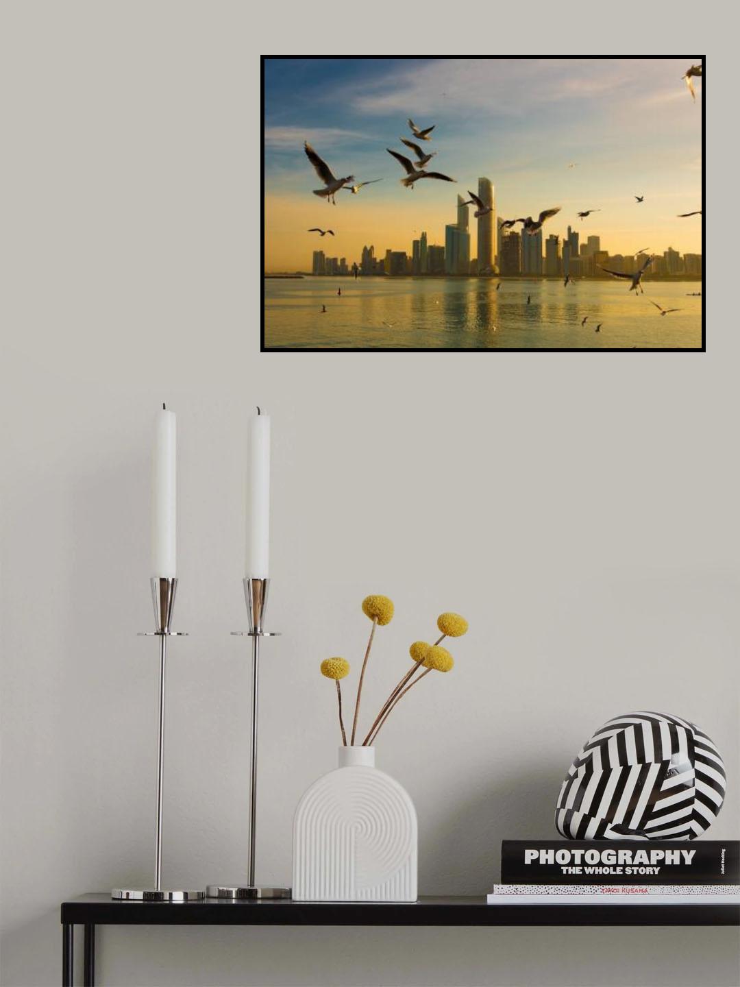 Good Morning Abu Dhabi Poster och Canvastavla