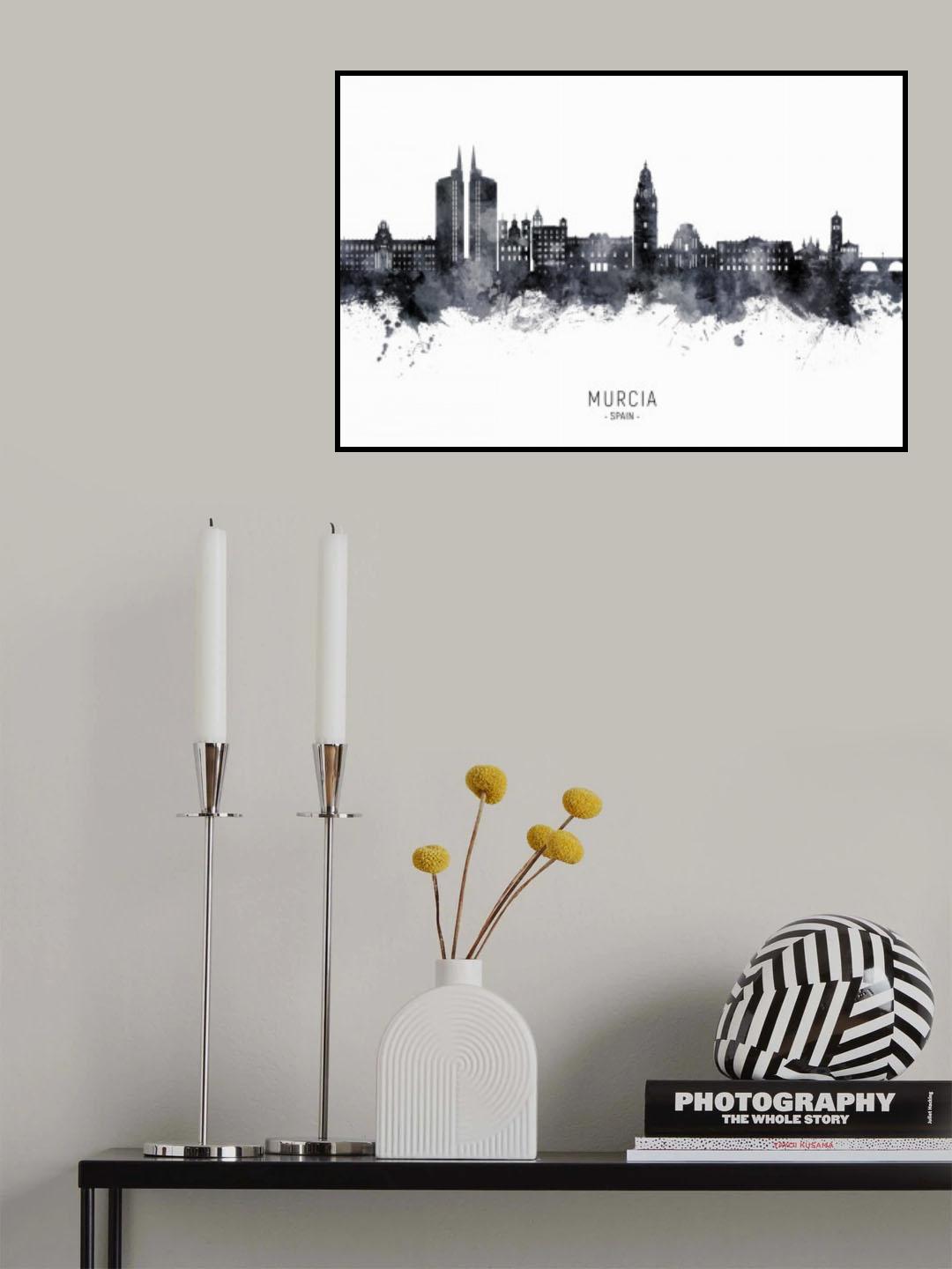 Murcia Spain Skyline Poster och Canvastavla