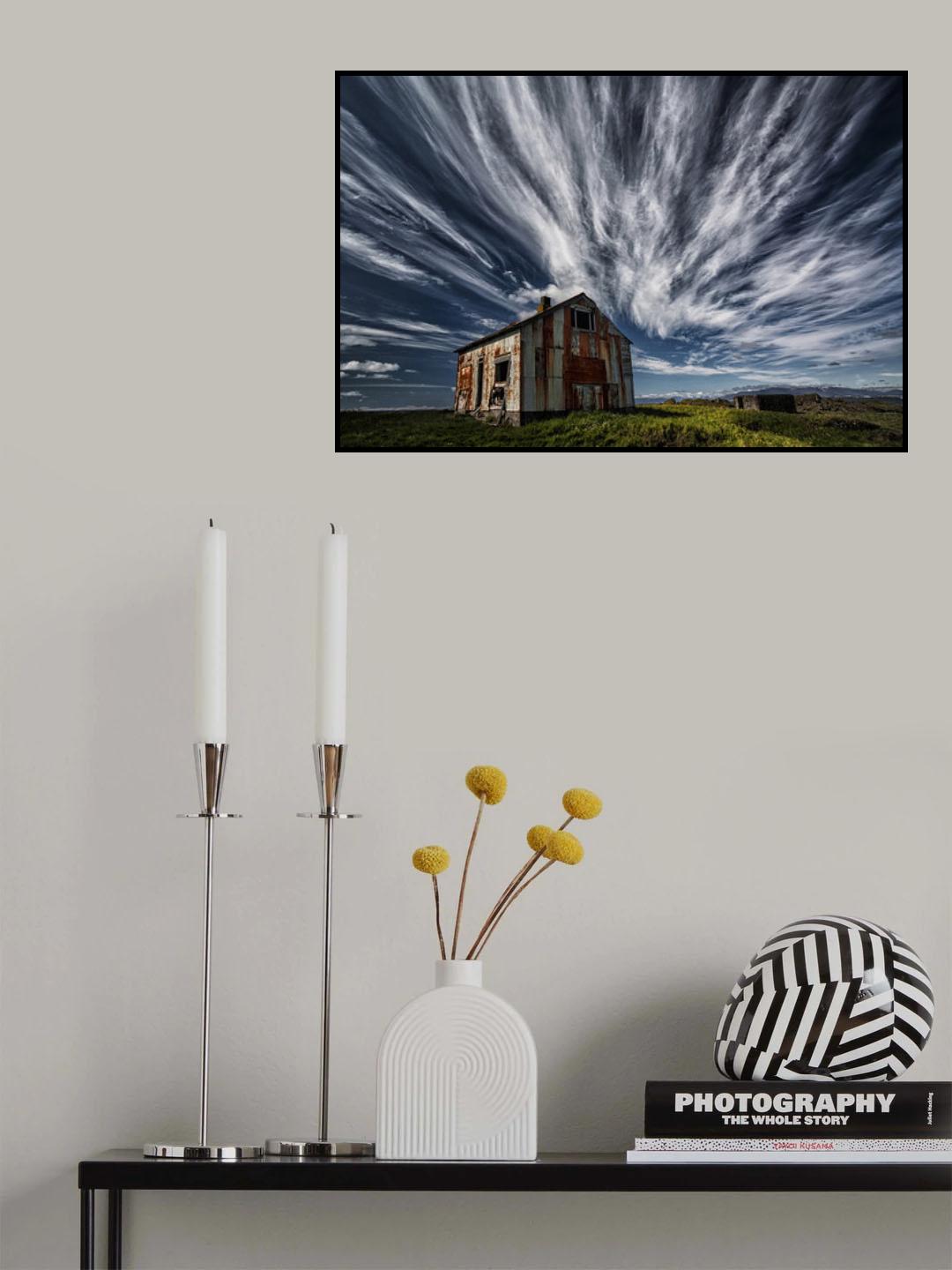 Rusty Cabin Poster och Canvastavla