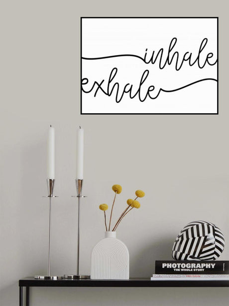 Inhale x Exhale Poster och Canvastavla