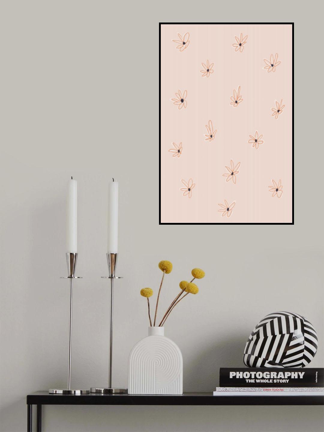 Naive Flowers Poster och Canvastavla