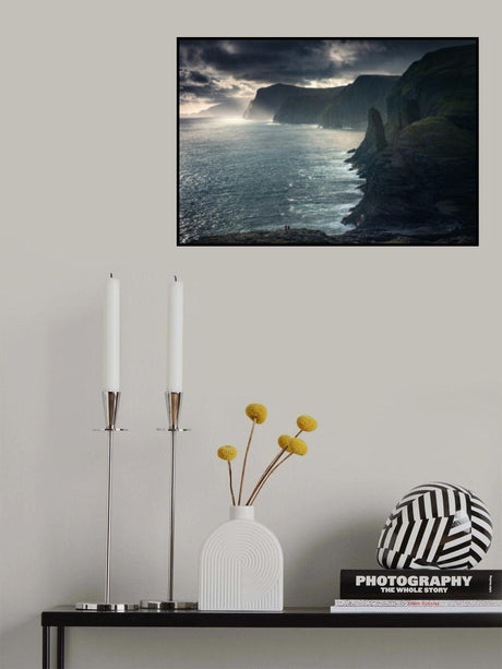 Faroese Cliffs Poster och Canvastavla