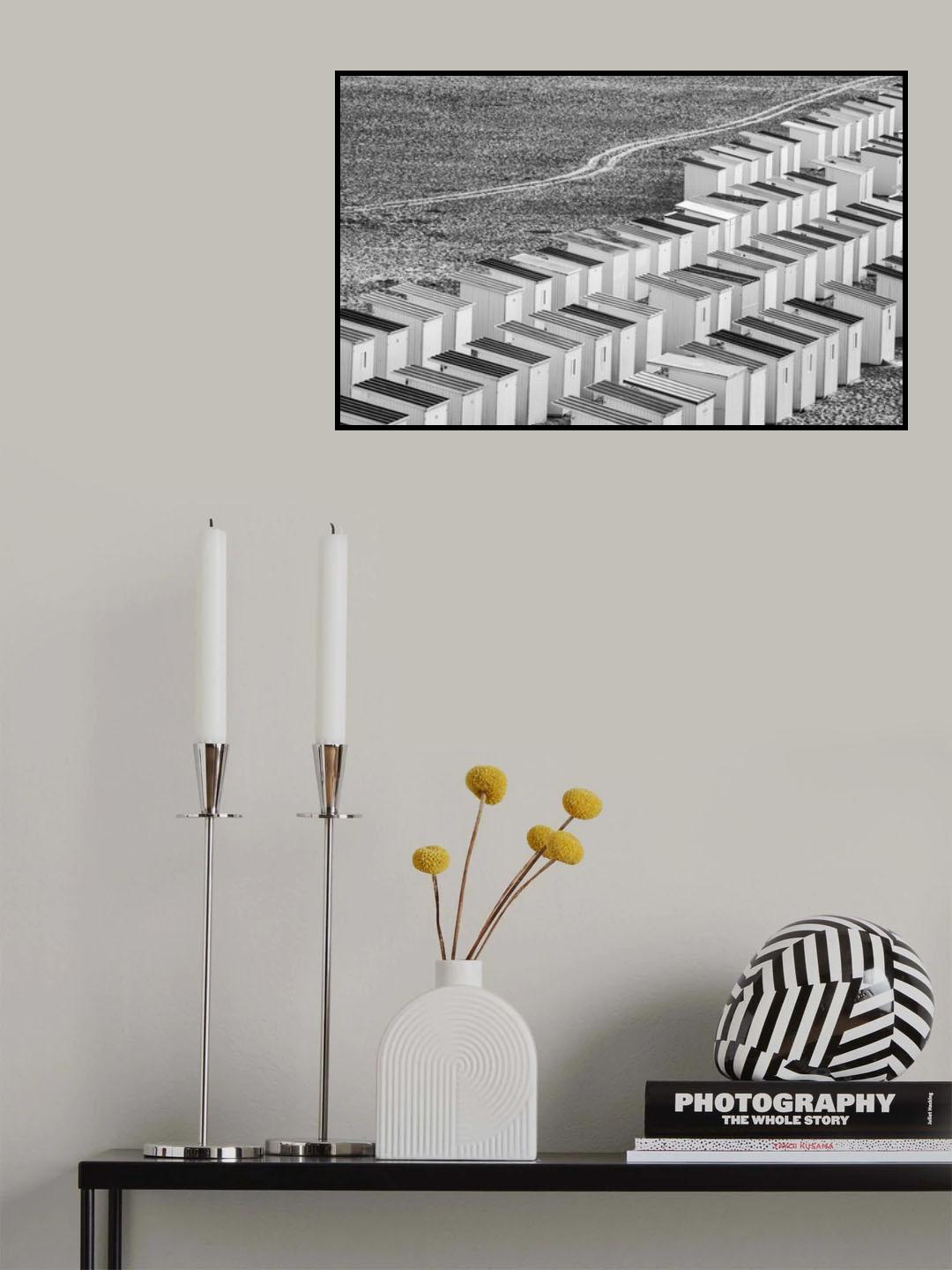 Beach-huts Poster och Canvastavla