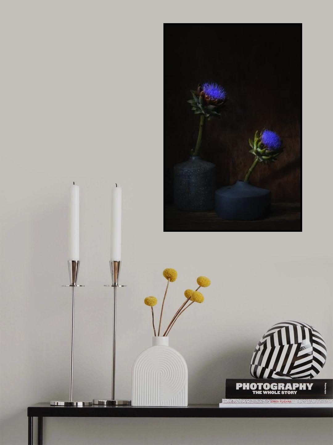 Electric blue. Poster och Canvastavla