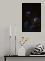 Electric blue. Poster och Canvastavla