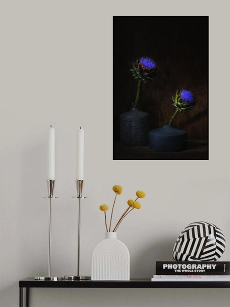 Electric blue. Poster och Canvastavla