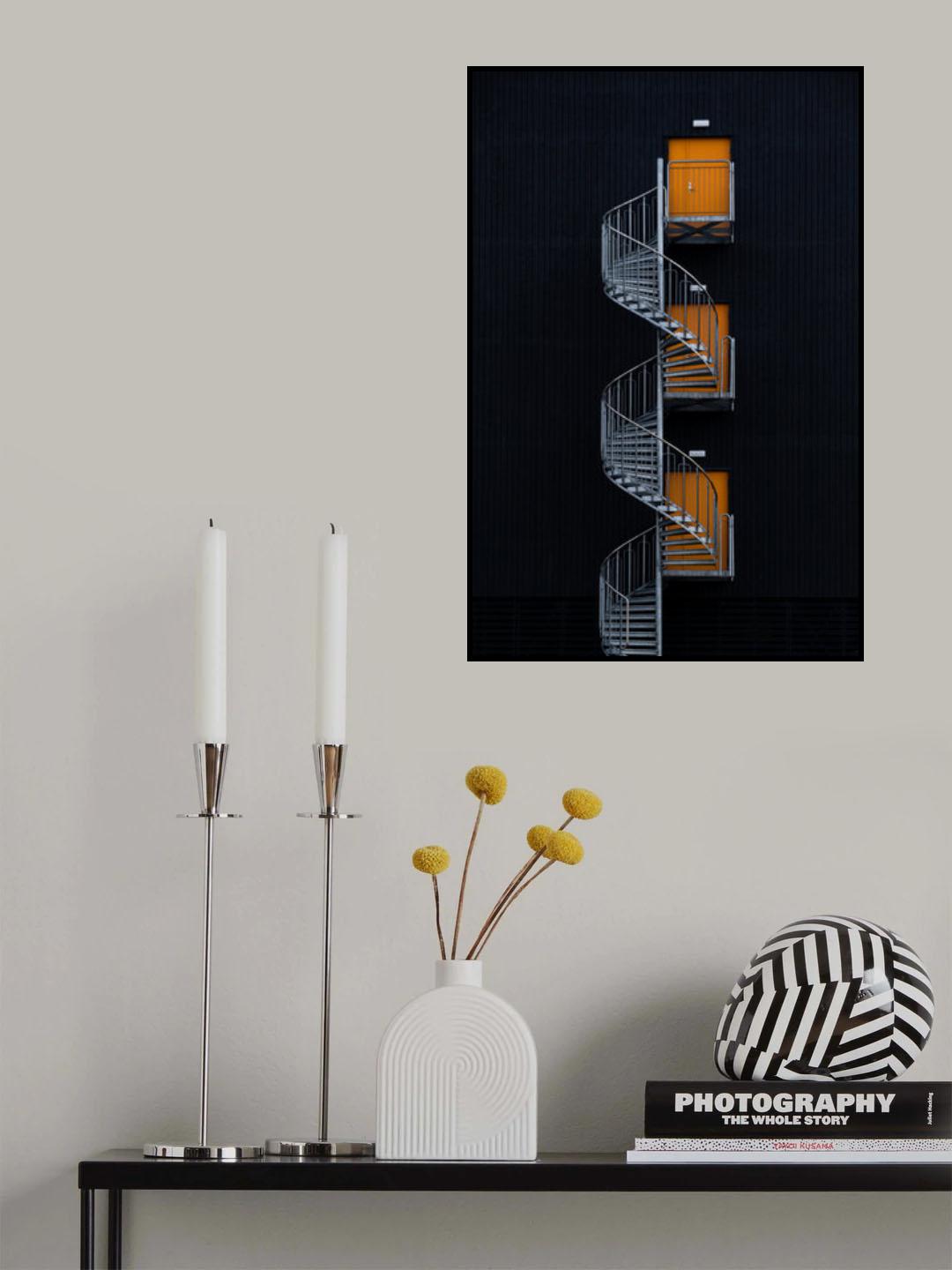Spiral staircase Poster och Canvastavla