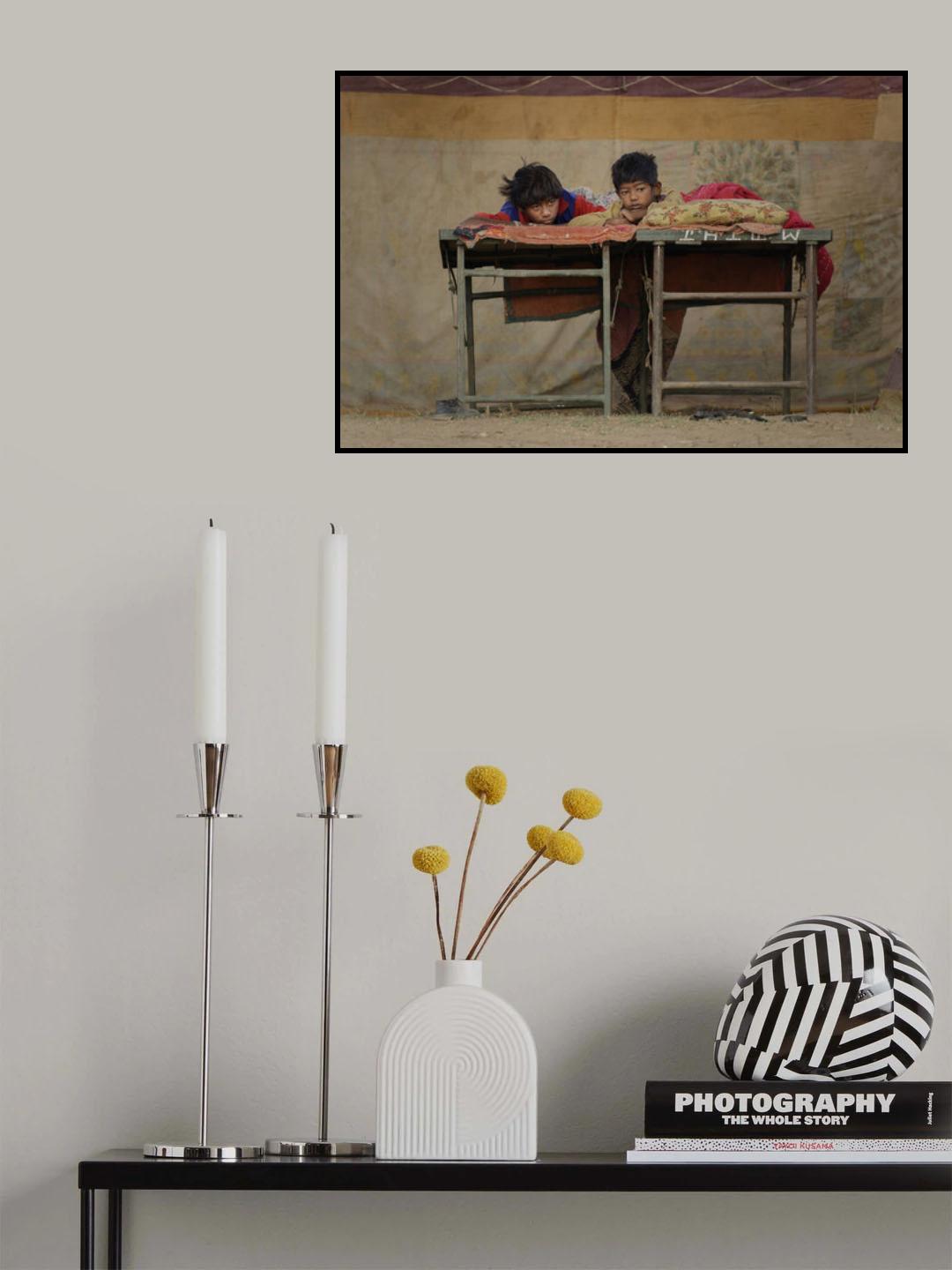Indian Boys Poster och Canvastavla