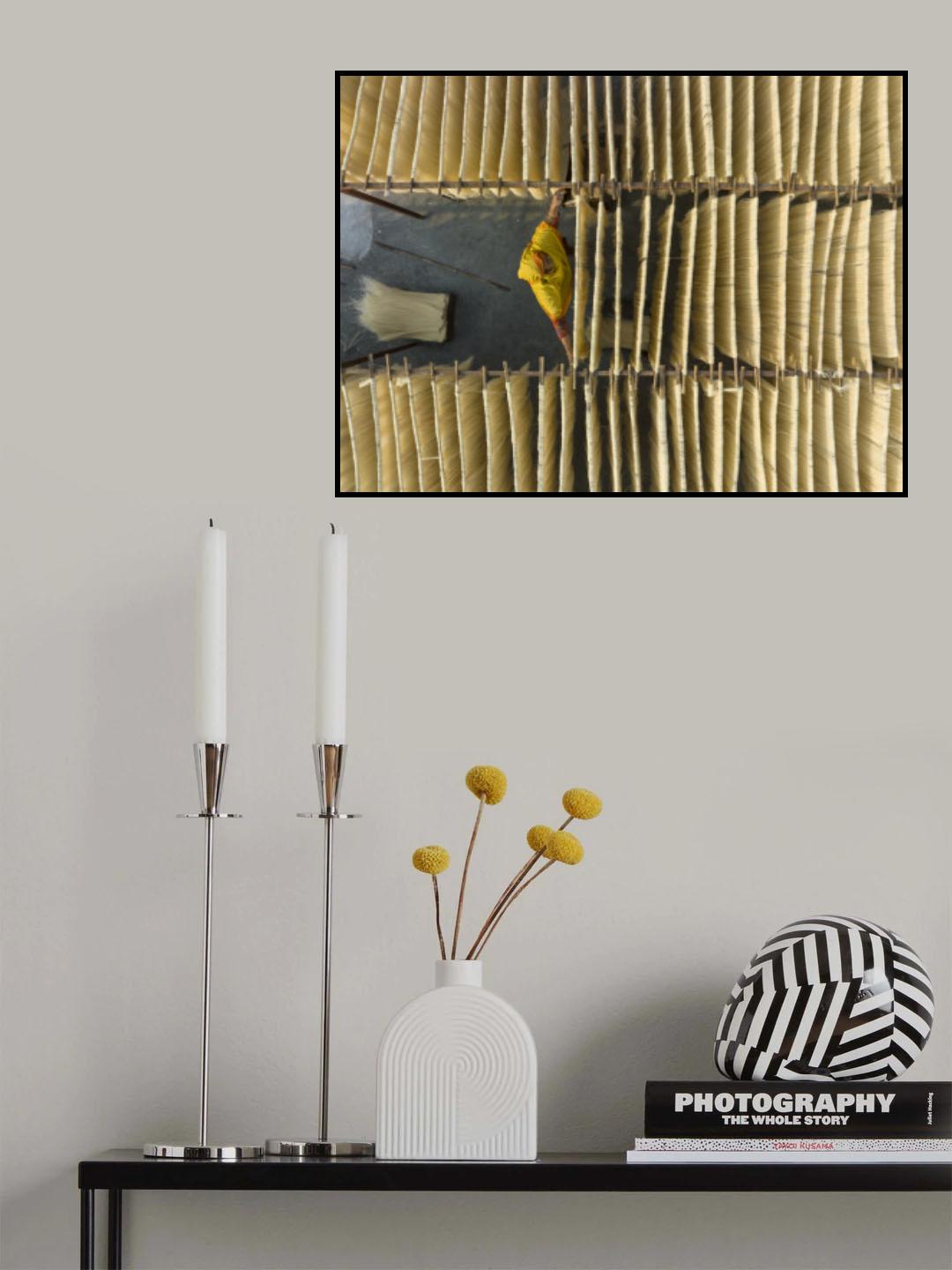 Drying noodles Poster och Canvastavla