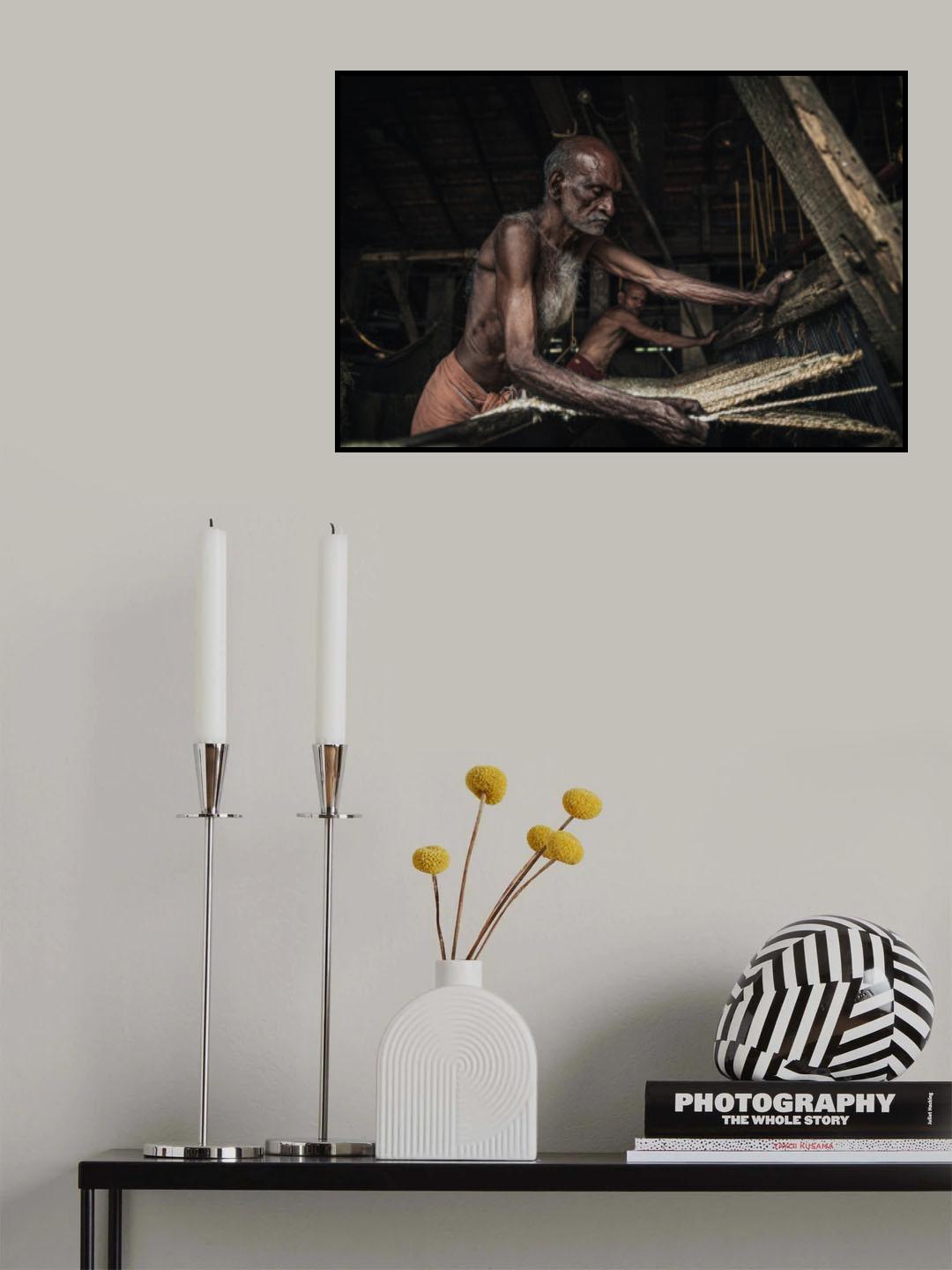 Coconut carpet makers Poster och Canvastavla