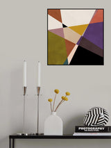 Mid Circles Terracotta Blck3 Poster och Canvastavla