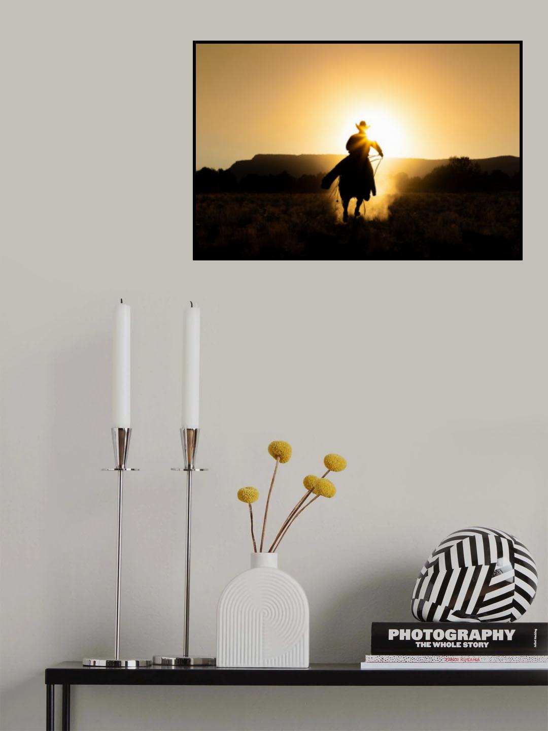 The Cowboy Poster och Canvastavla