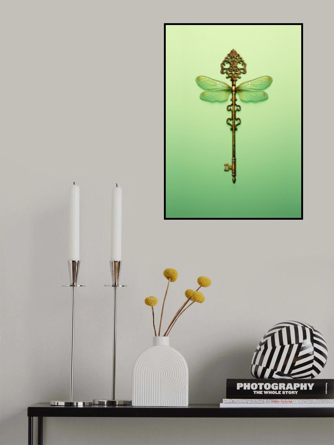 Key Dragonfly Poster och Canvastavla