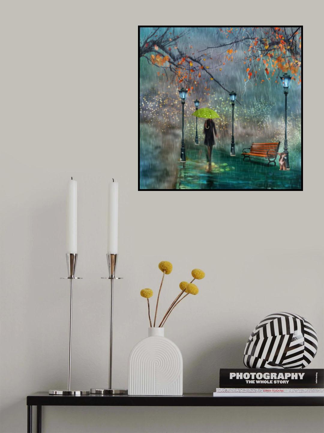 Jesienny spacer Poster och Canvastavla