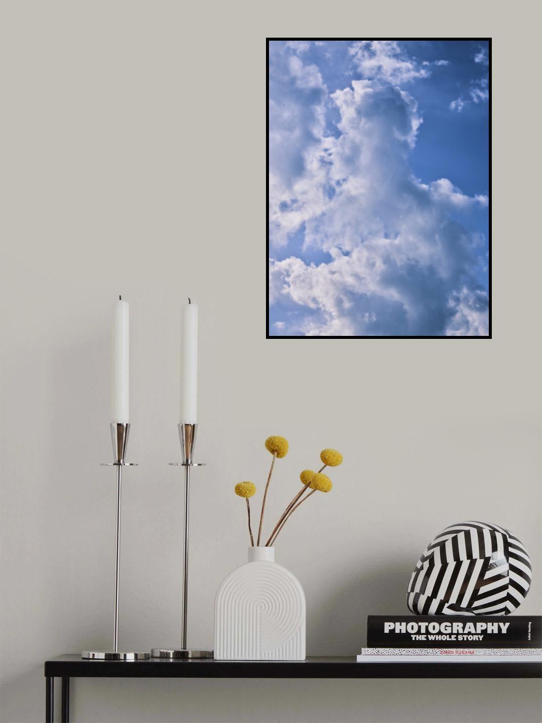 cloudy weather and sky background Poster och Canvastavla