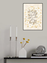 Silent night - vintage vanilla Poster och Canvastavla